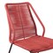Armen Living Clip Indoor Outdoor Stackable Steel Dining Chair with Brick Red Rope, PK2 LCCPSIBRK - alternate 2